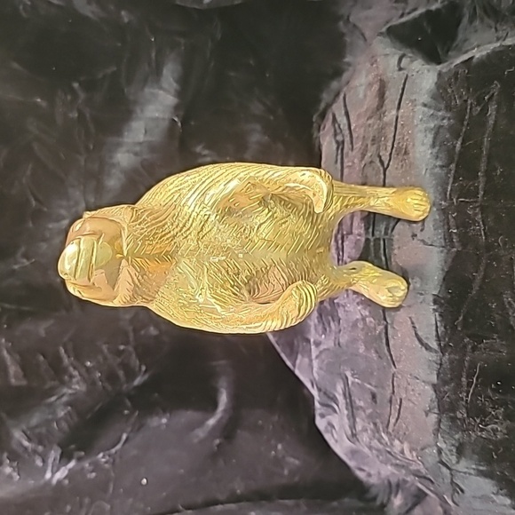 0282. Everybody Needs a Big Smiling Brass Bear!! - Picture 9 of 12